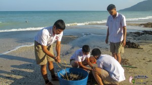 Beach Cleaning By Khanom Pittya Students 12th Dec  (9)