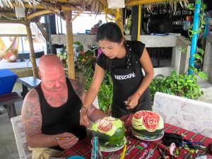 Fruit carving lessons